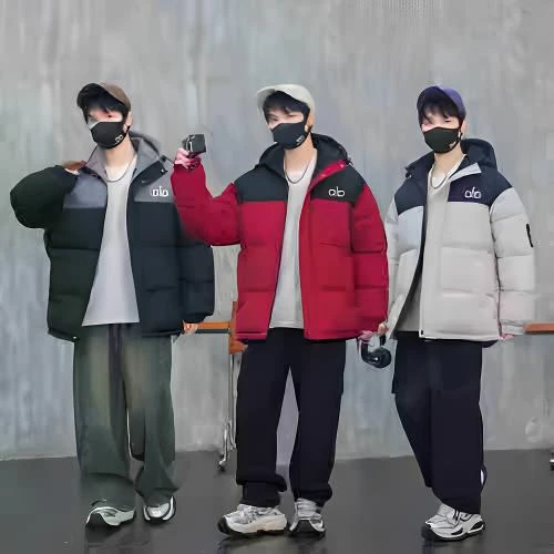 新款冬季男女同款加厚保暖连帽休闲百搭外套棉衣8583款