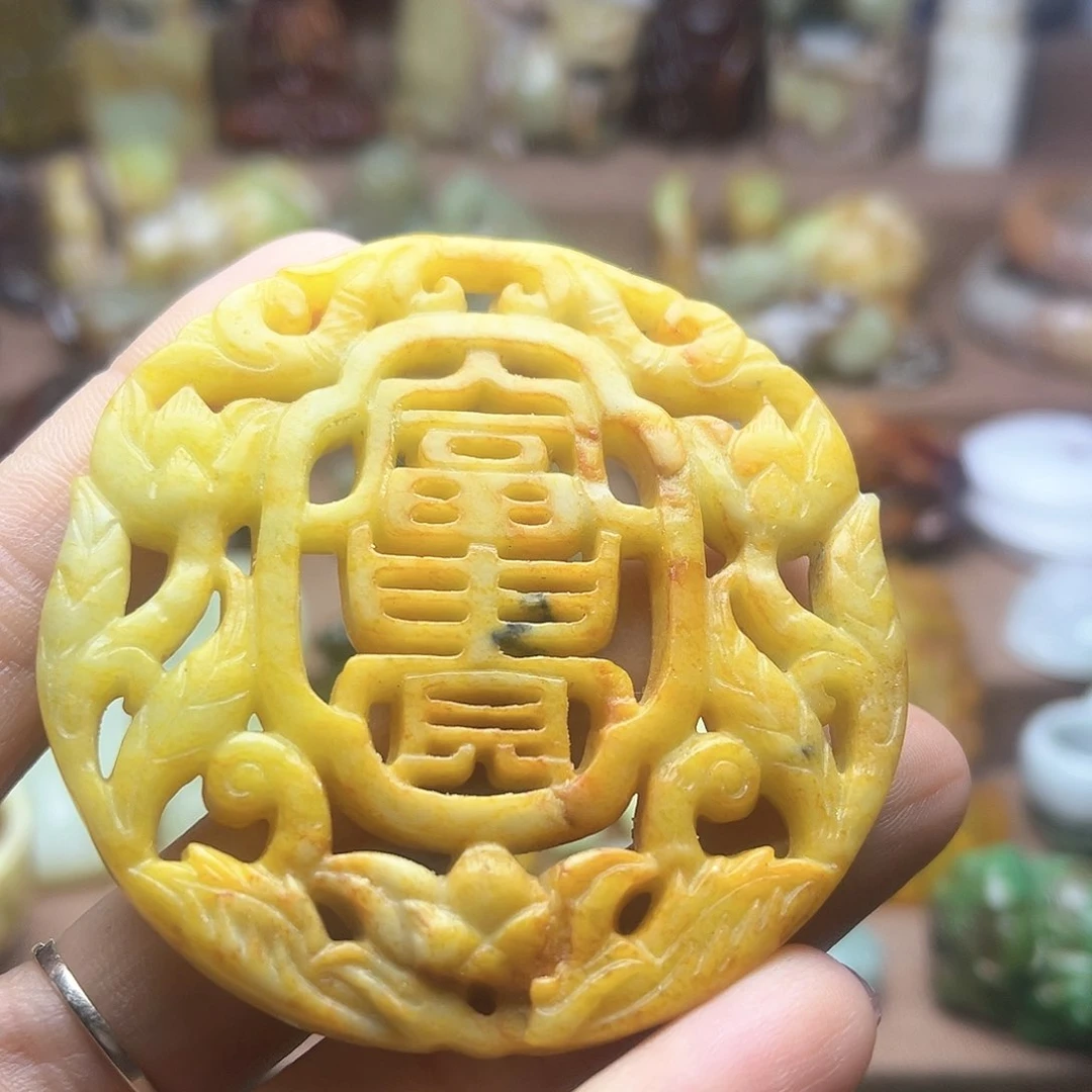 白玉菩提吊坠47。。