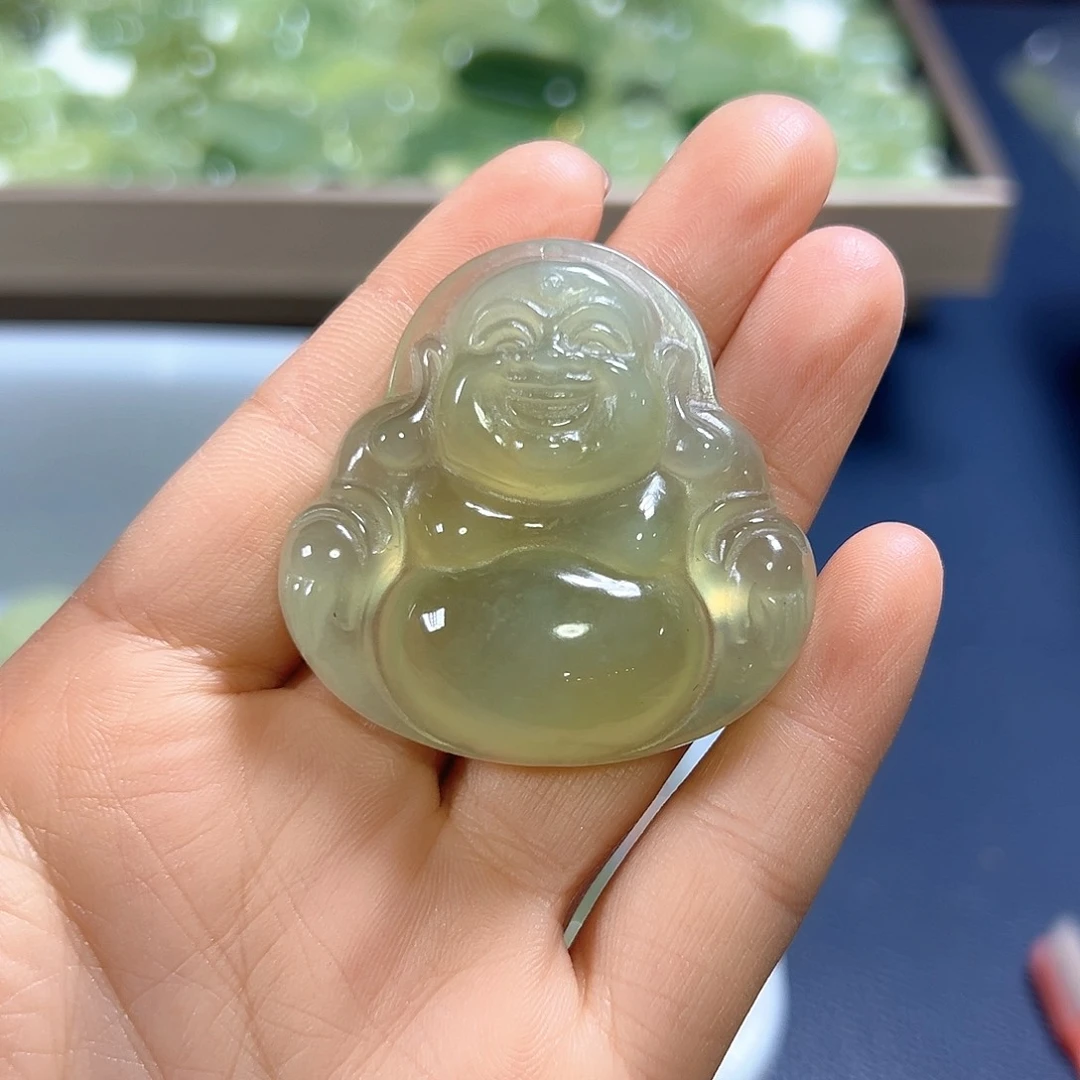 船***头蛇纹石玉未镶嵌颈饰