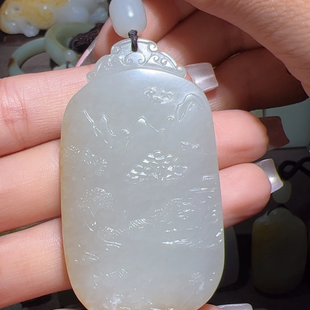 和田玉未镶嵌颈饰