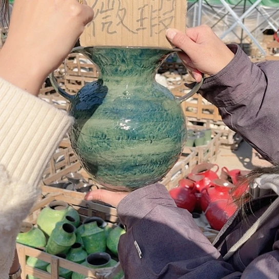 陶瓷绿色微瑕介意勿拍