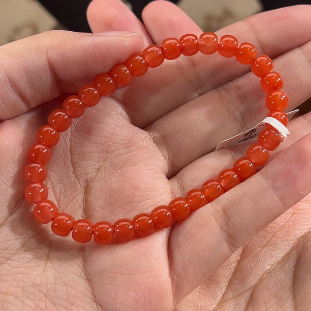 南红玛瑙未镶嵌老型单圈6mm