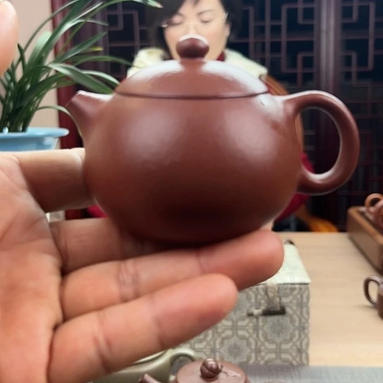 朱泥茶壶扬*原矿紫砂泥不退不换