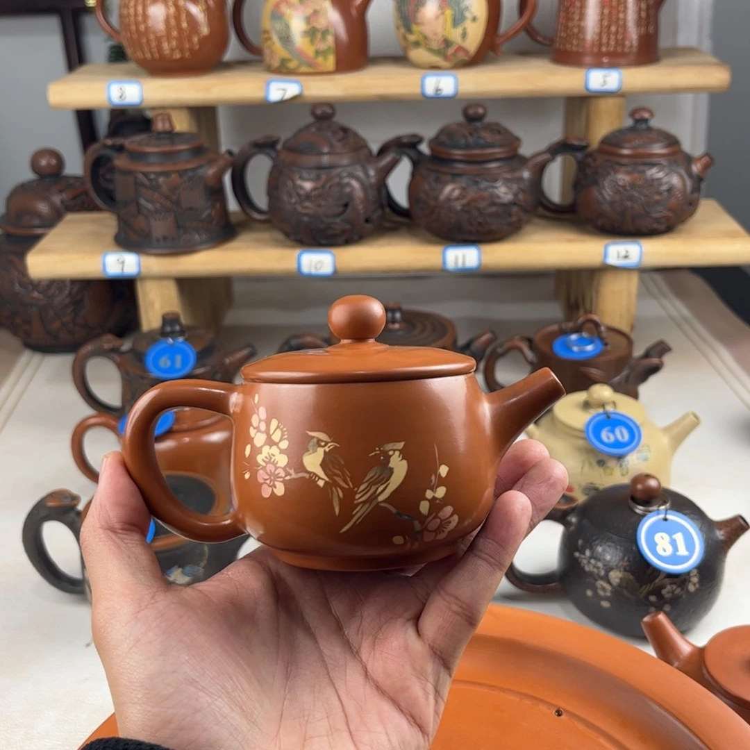 壶独****。瑕疵福利，建水紫陶全手工制作，老匠人传承手艺