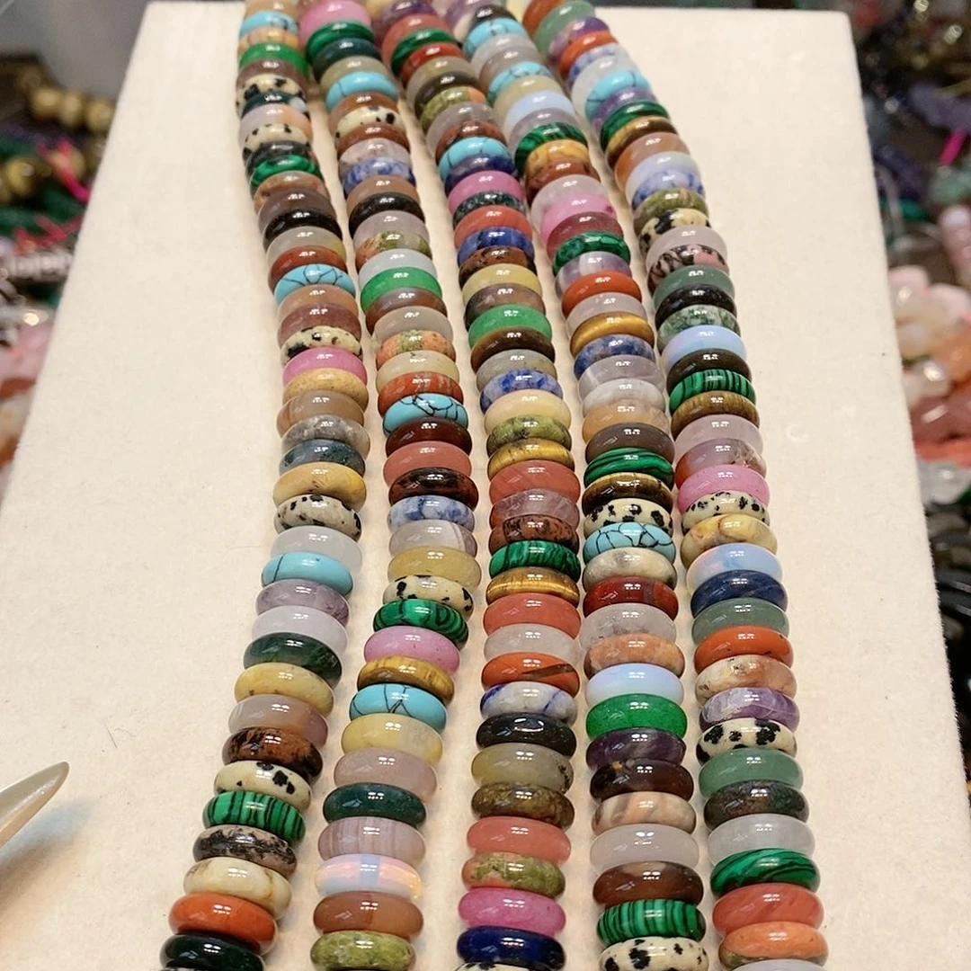 散珠玛瑙/玉髓多宝12mm隔片短条