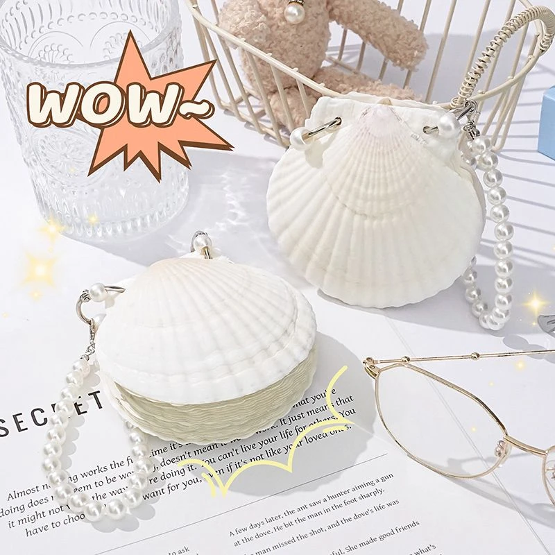 子亦 创意海风贝壳本手帐笔记本可爱礼物随身便携本子礼物挂件