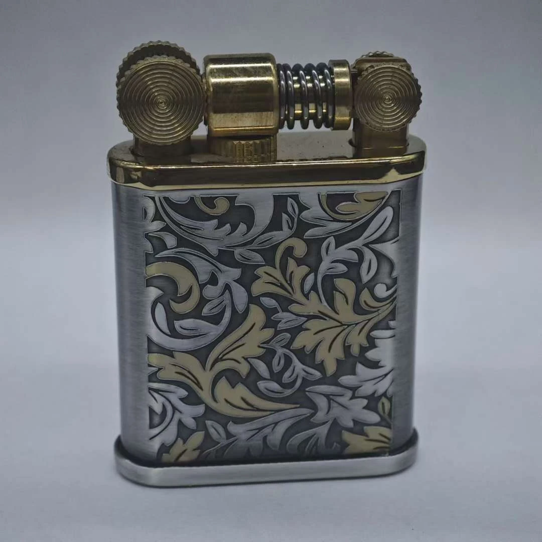 763 甩鞭挫轮甩盖 唐草 煤油打火机