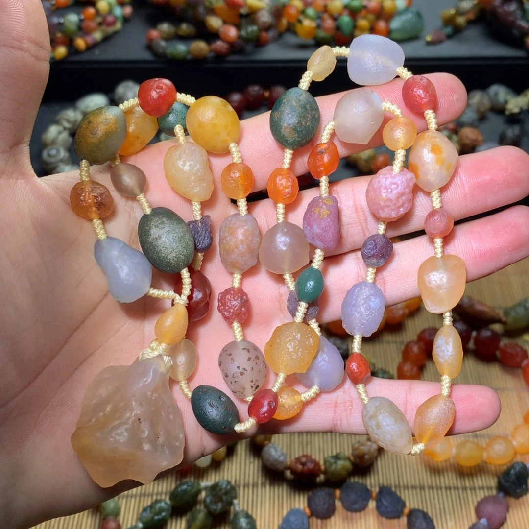 红***n玛瑙/玉髓未镶嵌手链