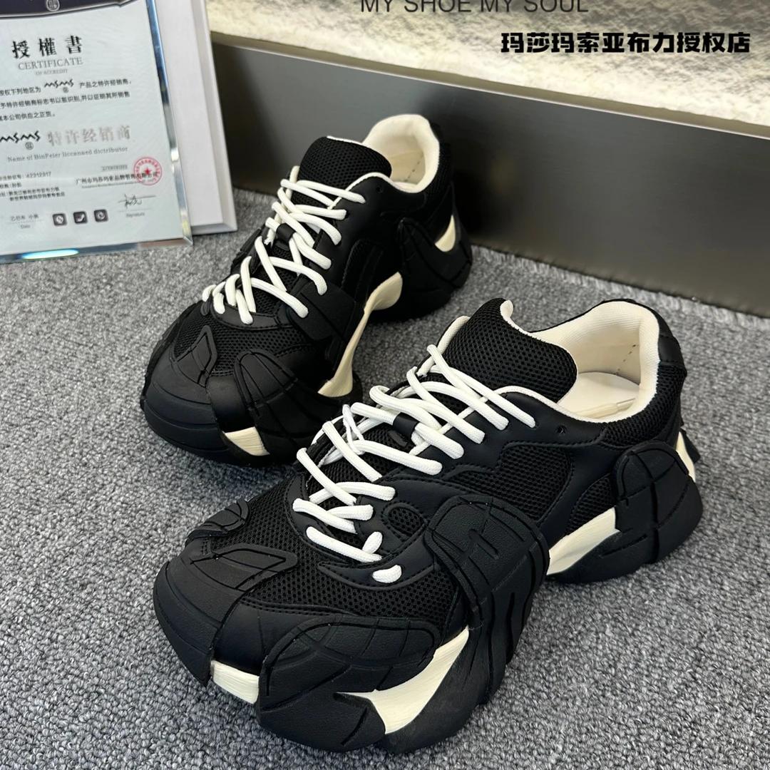 玛莎玛索270-116秋季时尚潮流黑色老爹鞋