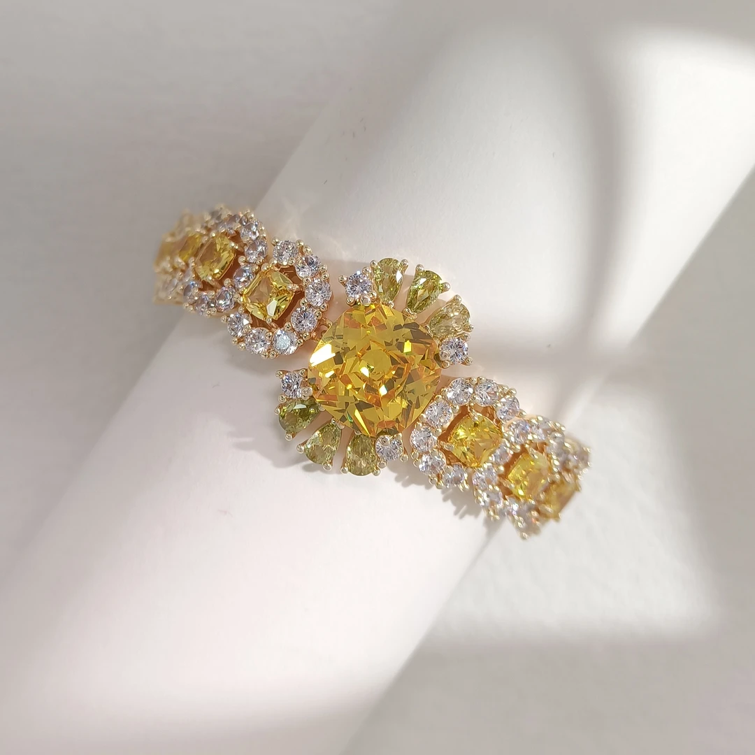 铜合金合成锆石手链 WYSX-002248 【绮彩星芒】手链优雅气质