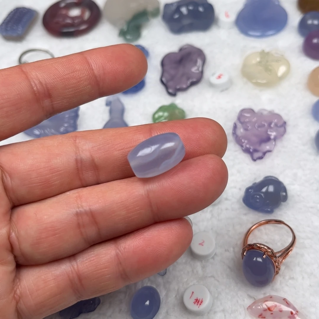 玛瑙/玉髓未镶嵌吊坠(不含链)桶珠