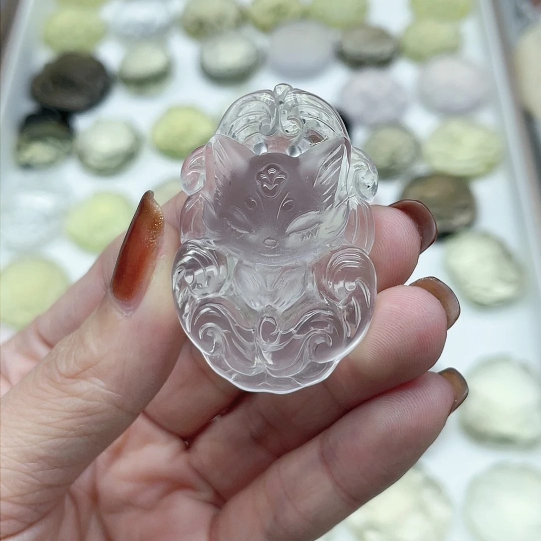水晶吊坠(不含链)未镶嵌做***猫