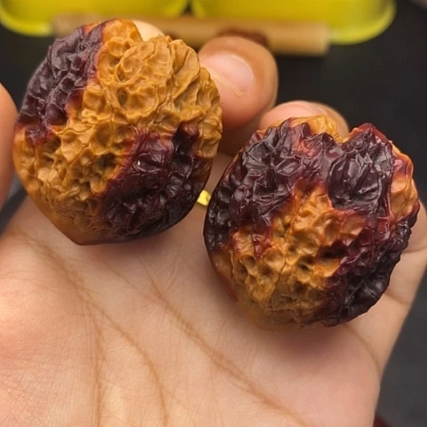 文玩核桃把件43尺珊瑚绣球