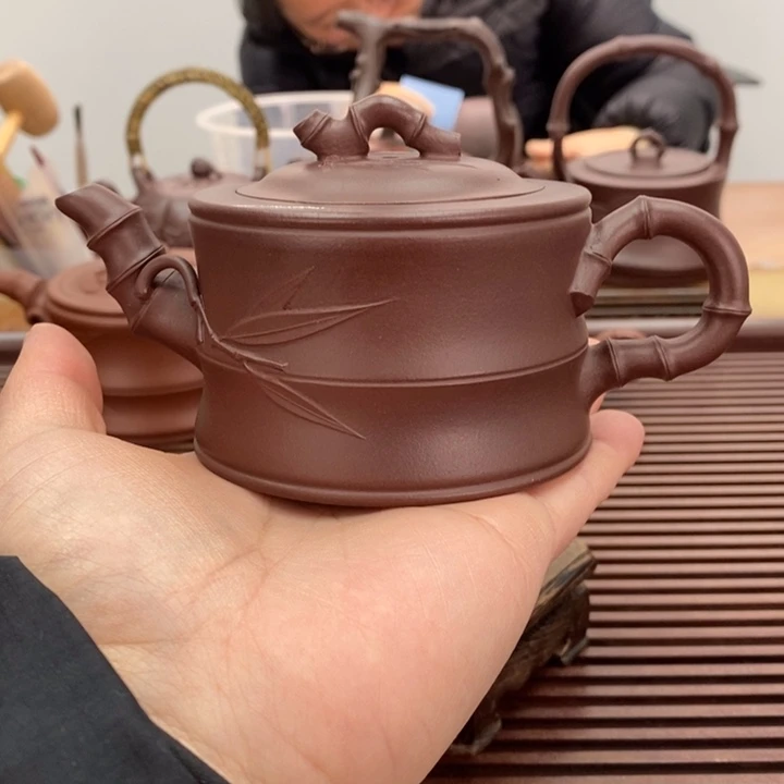 茶壶紫砂竹段福利200毫升