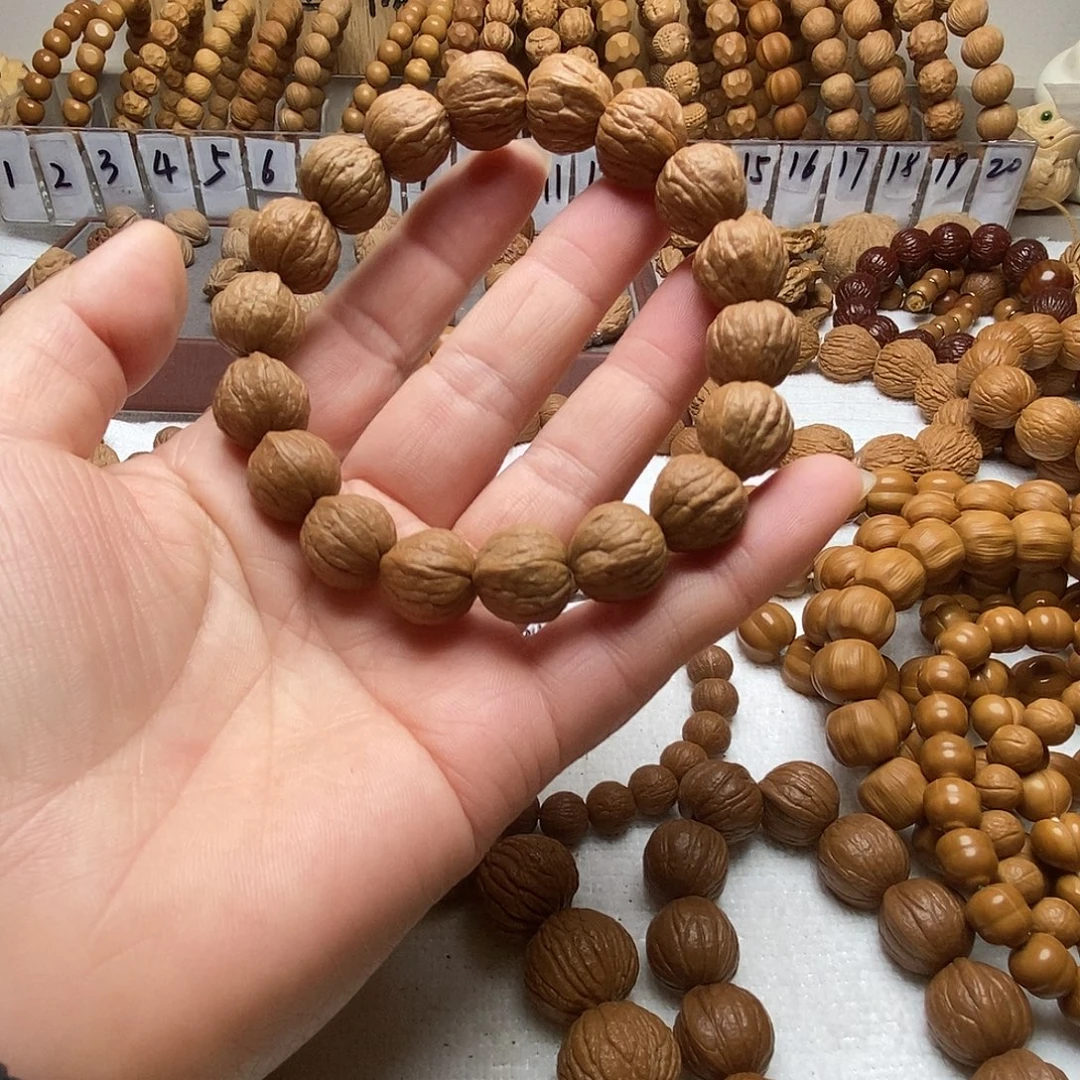 猴头核桃手串全品无暇原皮无修卡边同尺【天使之翼】