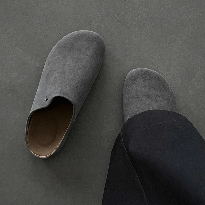 2025新款包头拖鞋男款穆勒勃肯鞋半拖夏季通勤外穿懒人鞋一脚蹬
