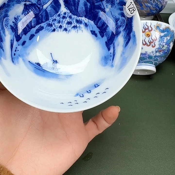 沙沙手工手绘茶具128