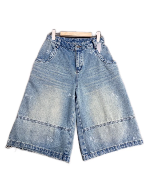 不退换！七分牛仔裤