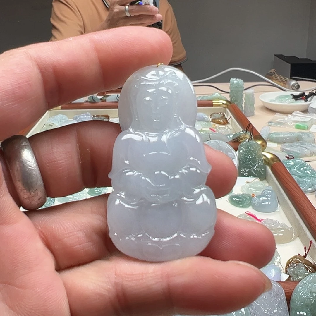 颈饰未镶嵌翡翠天然翡翠