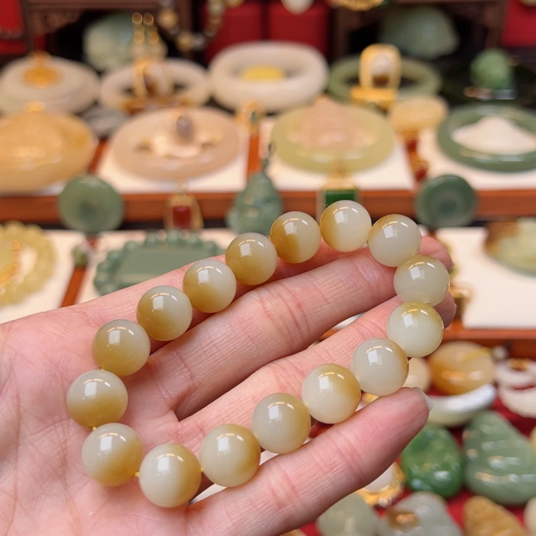 和田玉手串未镶嵌