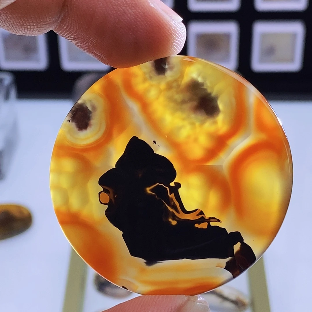 玛瑙/玉髓未镶嵌吊坠(不含链)617