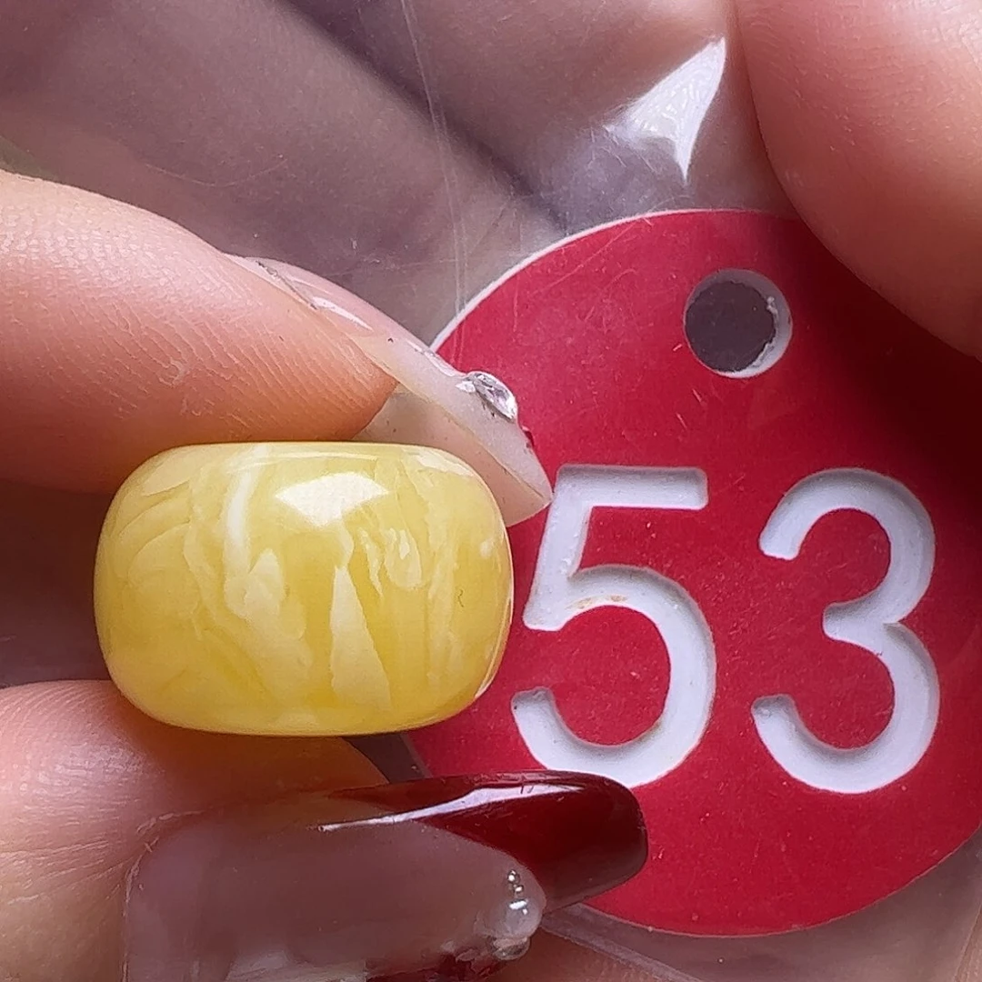 蜜蜡未镶嵌珠宝奇石16.2mm墩子