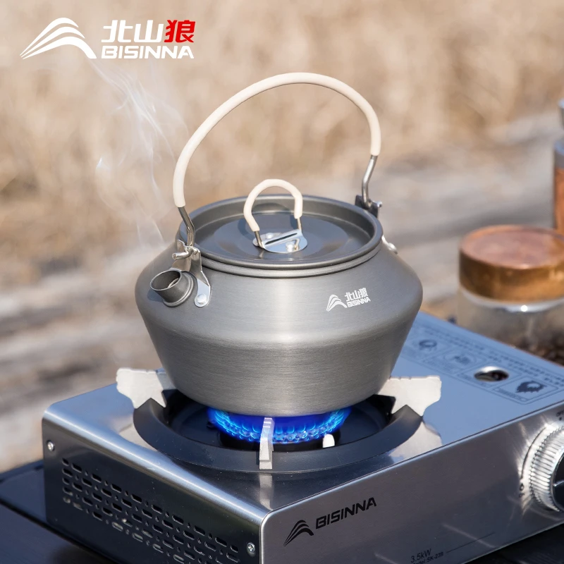 北山狼户外烧水壶铝合金便携茶壶露营围炉煮茶壶室内明火泡茶水壶
