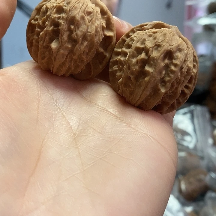 把件文玩核桃36蜡皮黄杆