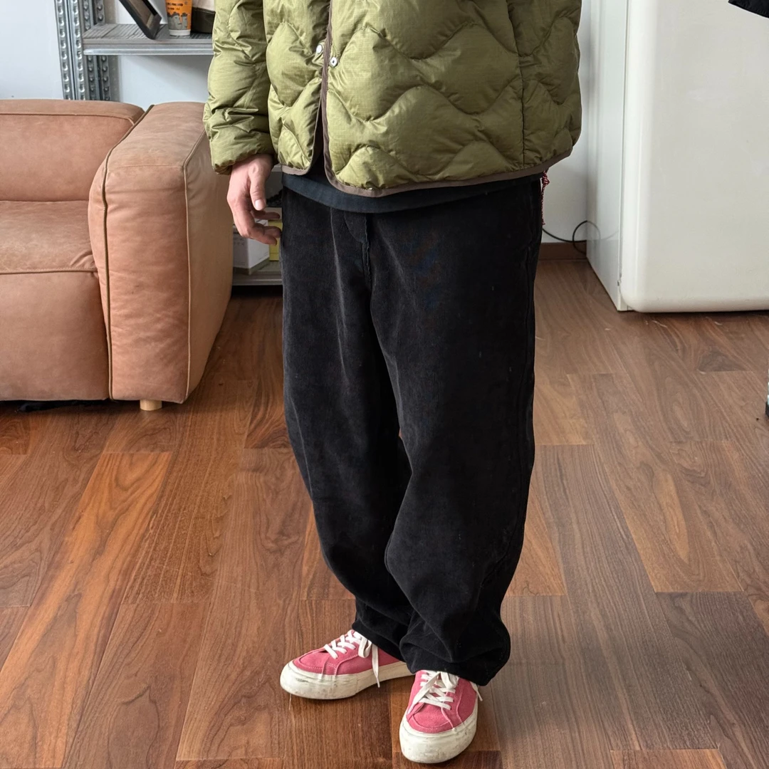 【紫标5364/灯芯绒/加绒】老钱复古 细坑百搭保暖休闲长裤-25-52