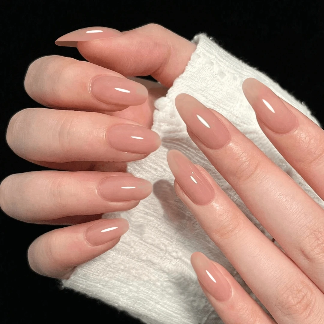 【甘露寺】海棠新款轻奢高级感嬛嬛裸色美甲爆款短中款穿戴甲甲片