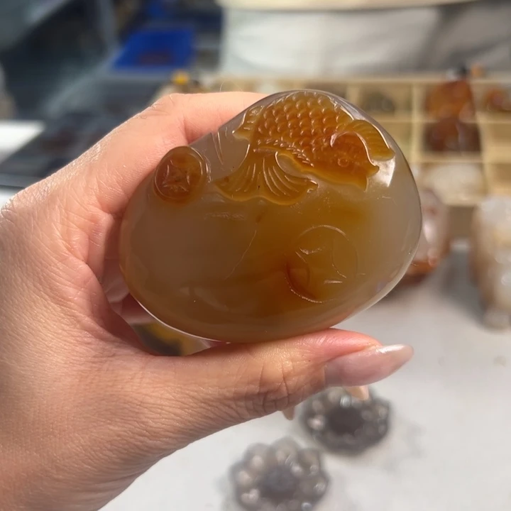 玛瑙/玉髓吊坠(不含链)未镶嵌