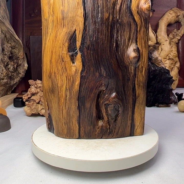 华***仔木千年乌木紫光檀底座