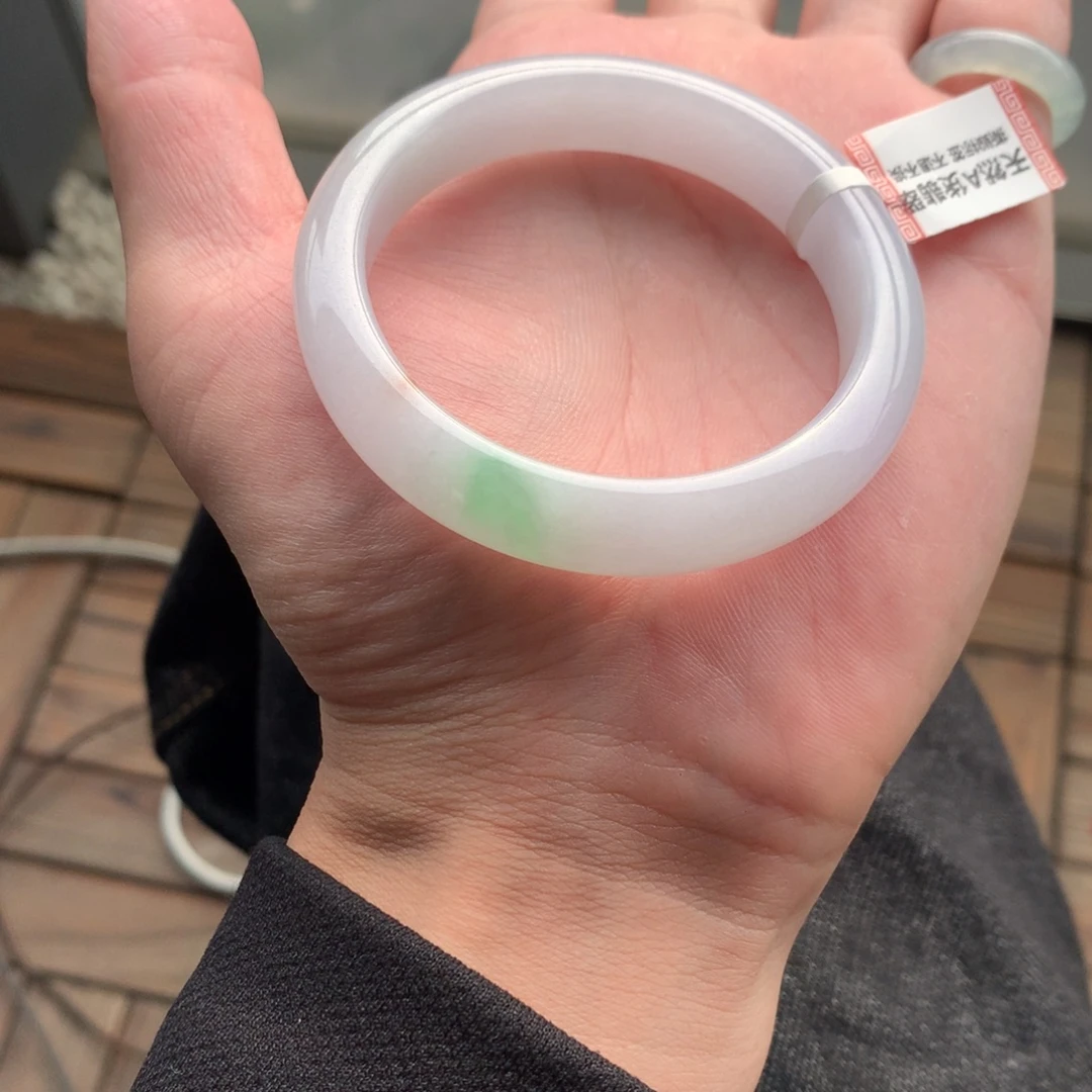 翡翠未镶嵌手镯28号54