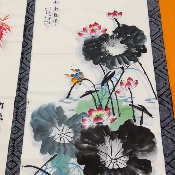 枕书斋画廊的直播间