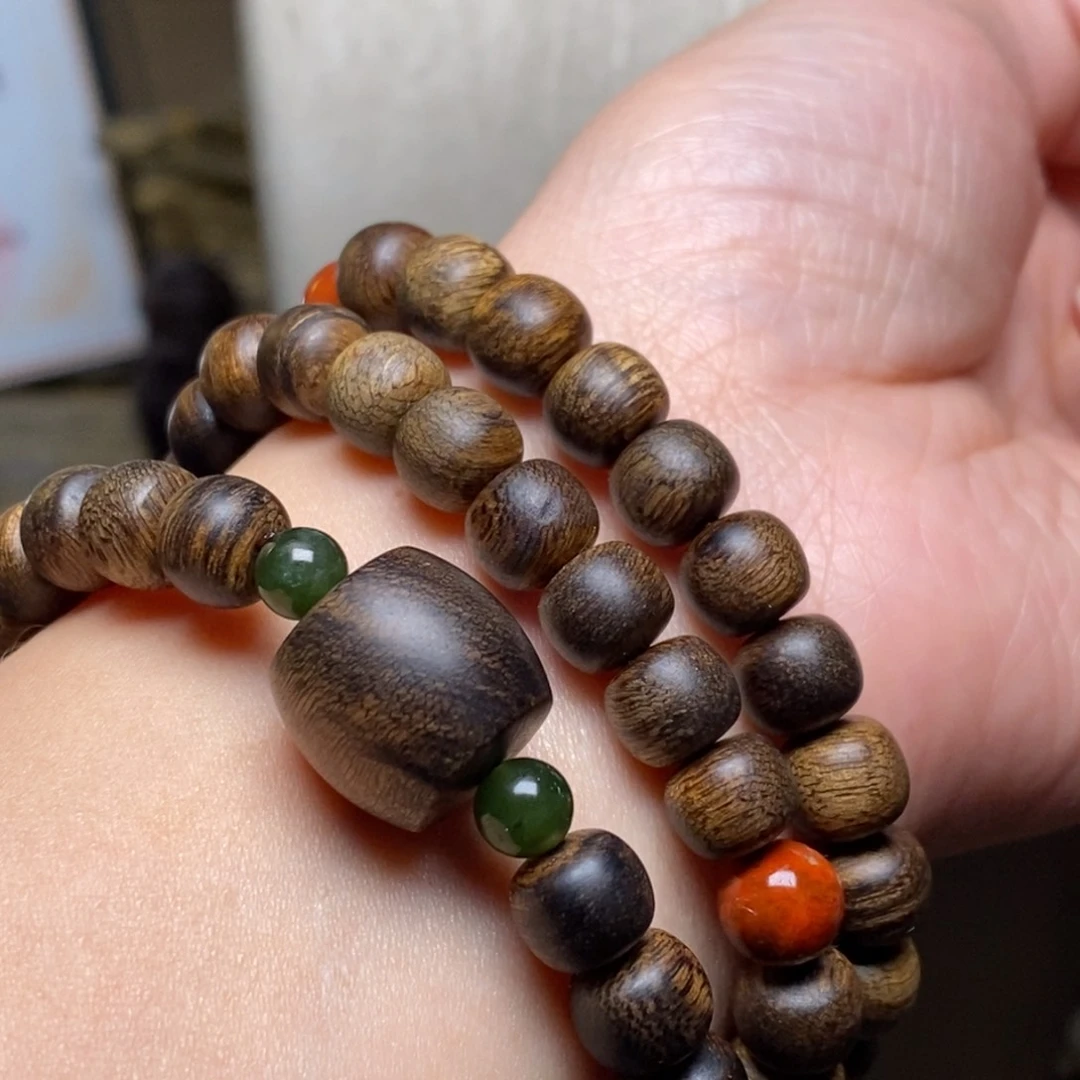 手串沉香越南芽庄瘤疤紫棋楠0.6✖️0.8配饰