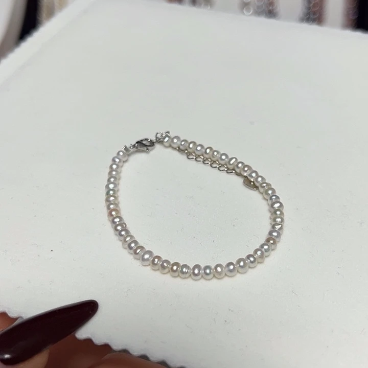 钛钢手绳淡水珍珠