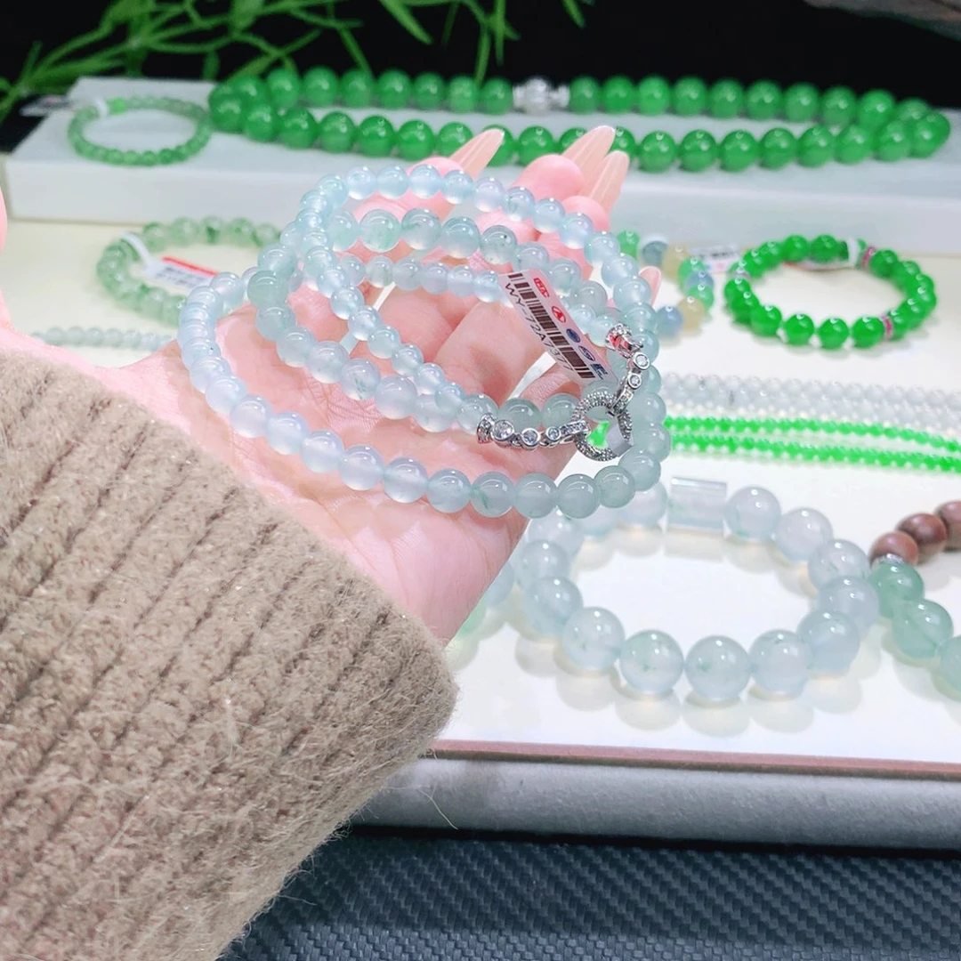 翡翠未镶嵌手链卡5.2-8