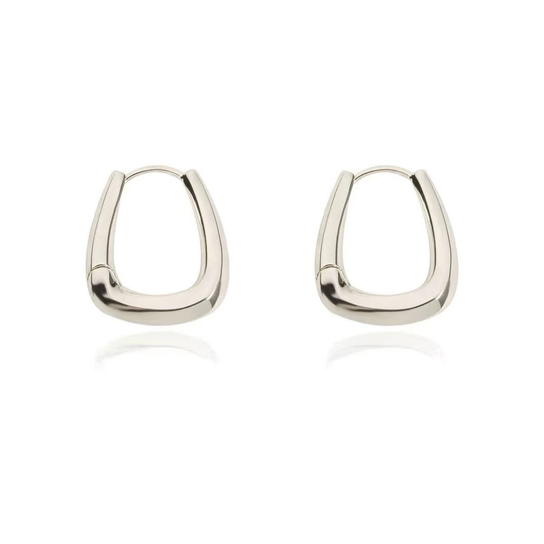 铜合金耳饰 a207 a477a482欧比雅比【光面U型耳扣】小众耳饰11087