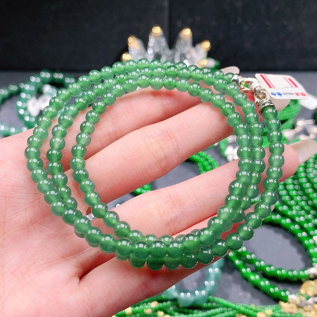 翡翠未镶嵌手链项链