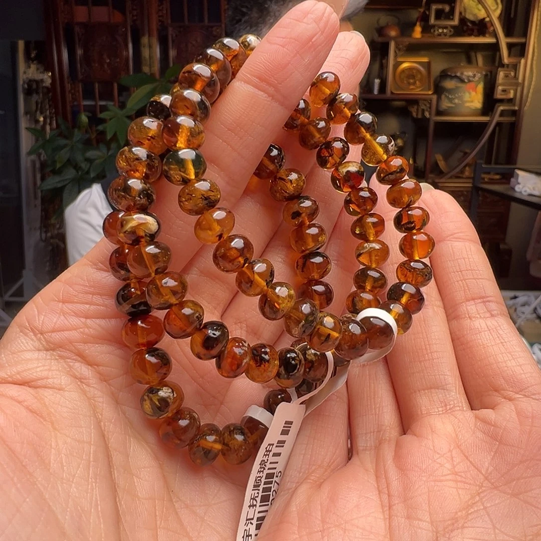 琥珀未镶嵌裸石抚顺琥珀10275八多样性发其一