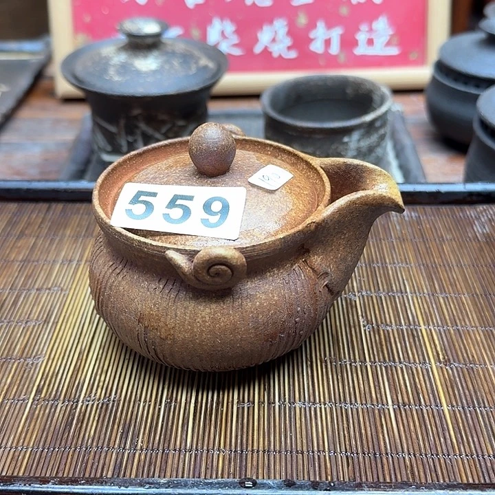 纯手工制作粗陶茶具