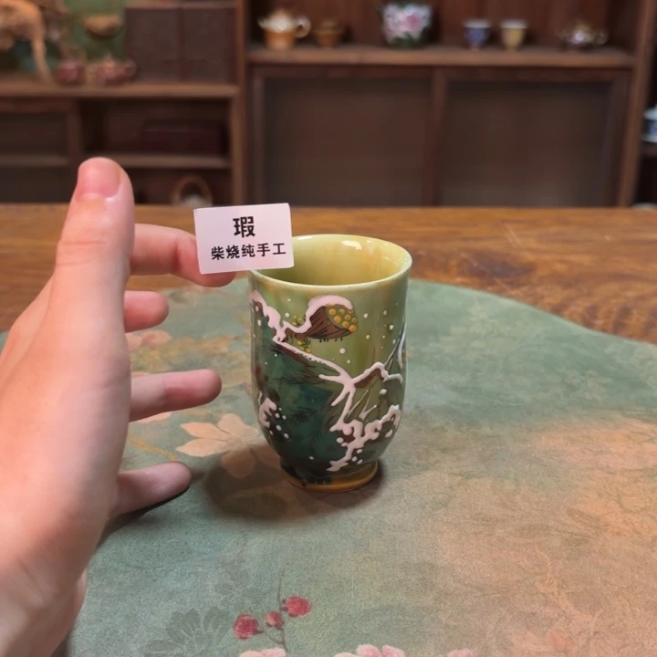 柴烧纯手工手绘陶瓷