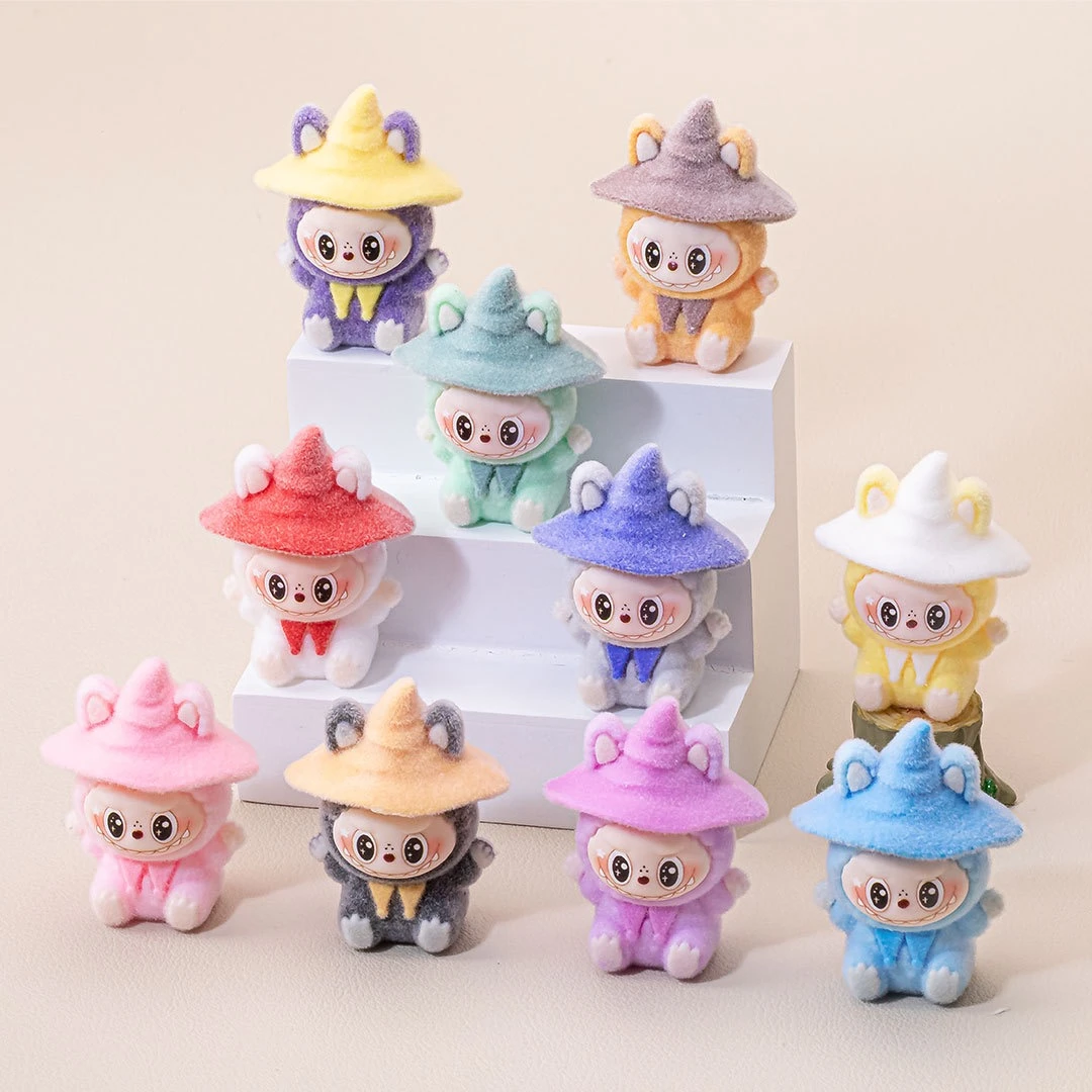 【植绒魔法拉卜布】diy饰品卡通动物桌面装饰配件树脂摆件