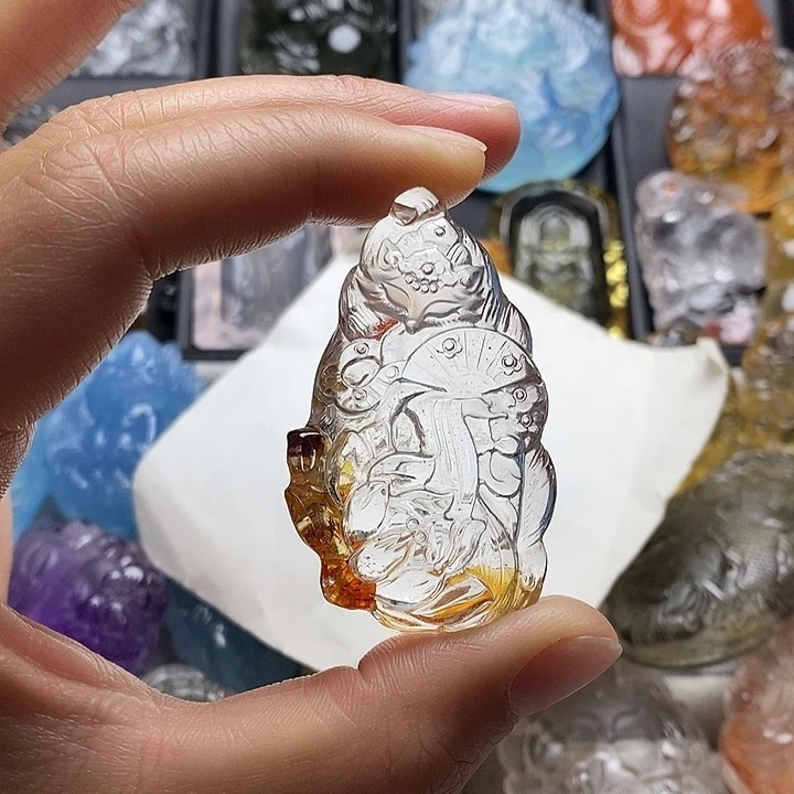 颈饰水晶未镶嵌水晶吊坠