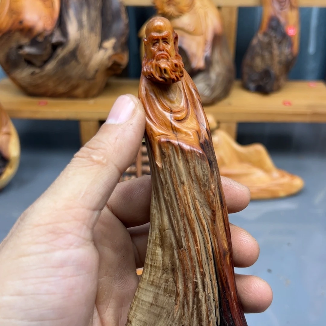 波***）木崖柏木摆件手把件