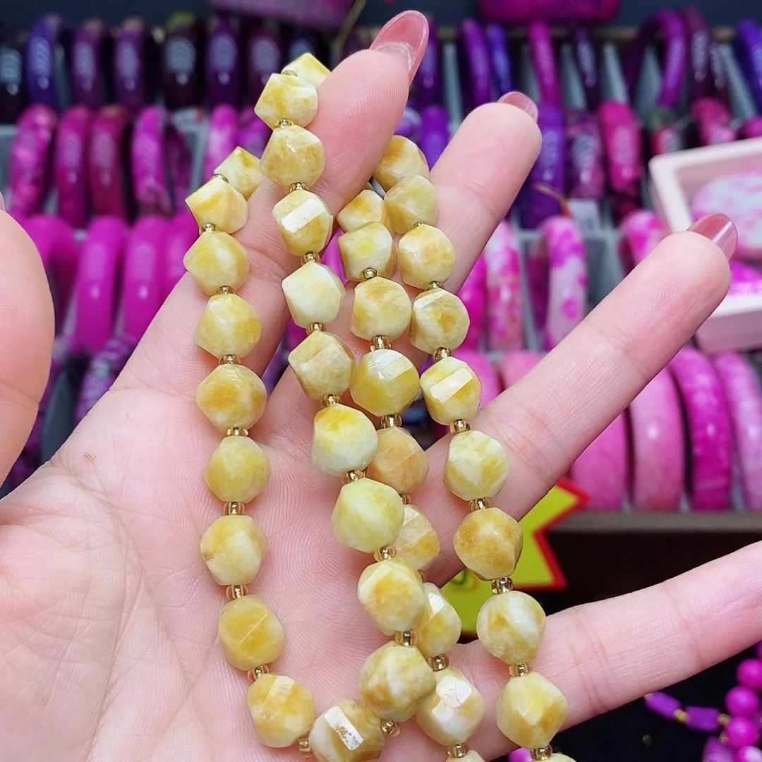 程***珐琅非金属黄舒项链