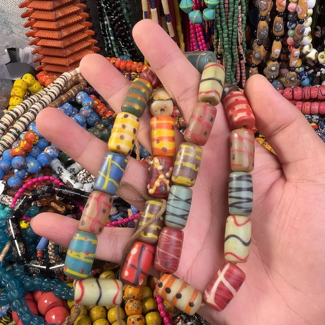 琉璃非金属老筒珠