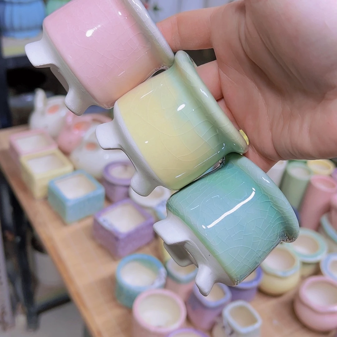 红陶陶瓷花盆当场满12包邮