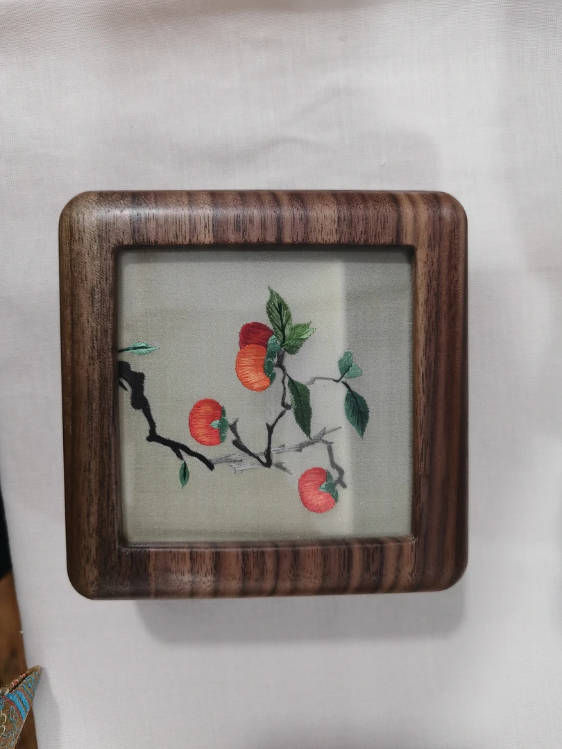 手工刺绣手式盒10.5x10.5高5