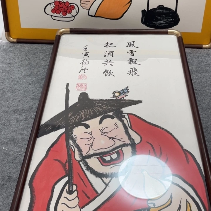 国画手绘禅意画一物一拍